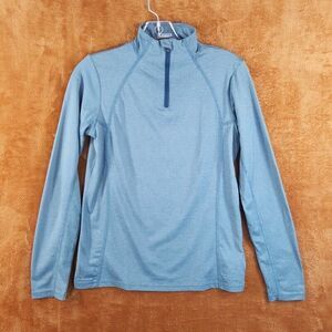 COLUMBIA Womens Top XS Blue 1/4 Zip Pullover Titanium Activewear Stretch